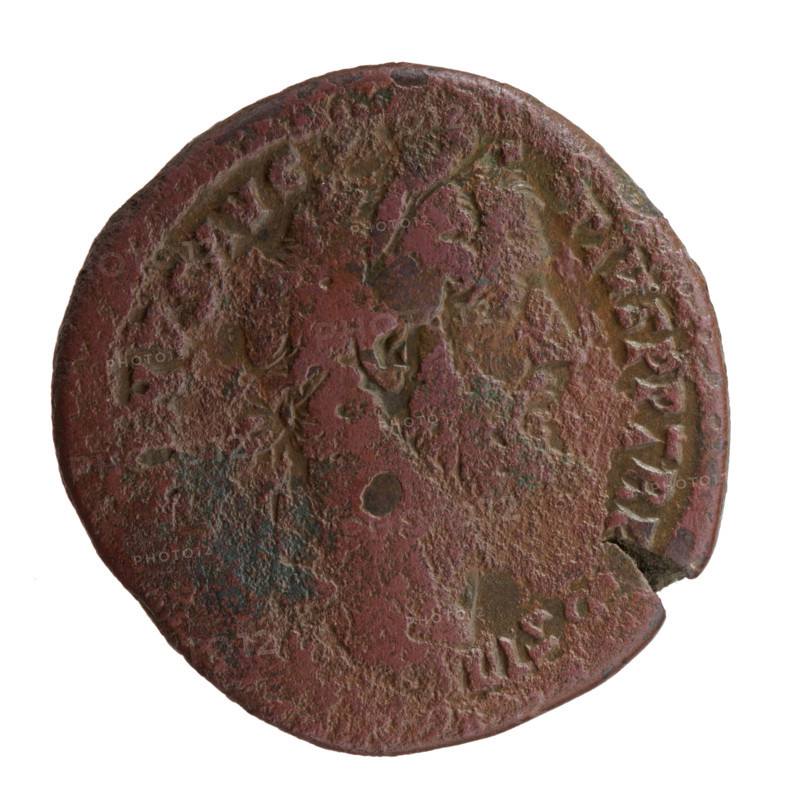 Sestertius, Antoninus Pius (86–161; Roman emperor 138–161), issuer. Obverse: head of the emperor in a laurel wreath facing right, legend NINVS AVG - PIVS PP TR P; fields S III. Reverse: Mars walking right, holding a spear in his right hand directed forward and a trophy on his shoulder with his left hand; fields S - C. Date: 145–161. Roman Empire (27 BC–476), Rome. Coin; diameter 30.5–31.5 mm, weight 26.50 g, axis 345°.