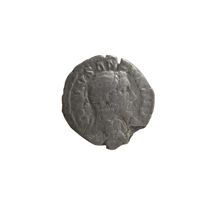 Denarius of Lucius Verus (130–169; Roman emperor 161–169) and Marcus Aurelius (121–180; Roman emperor 161–180), issued posthumously for Antoninus Pius (86–161; Roman emperor 138–161). Obverse: Head of Antoninus Pius without a covering, with drapery on the left shoulder, facing right, legend DIVVS ANTONINV. Reverse: Funeral pyre with four tiers, decorated with garlands and statues, with a quadriga on top, legend CO[]ATIO (CO, C, ATIO distributed around). After 161; Roman Empire, Rome. Coin: silver denarius; diameter 17.0–17.5 mm, weight 2.25 g, axis 180°.