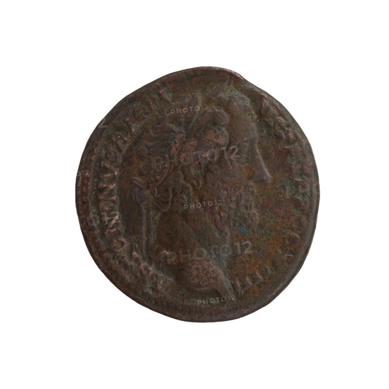 Antoninus Pius (86–161; Roman Emperor 138–161), issuer. Obverse: Head of the emperor in a laurel wreath facing right, legend ANTONINVS AVG PI – VS PP TR P COS IIII. Reverse: Securitas (personification) stands left, holds a long scepter in her right hand and rests her left hand on a column, legend SECVRITAS – PVBLICA with mint mark in control fields. Roman coin, struck 145–161 CE, struck in Rome. Diameter ~25–26 mm, weight 9.83 g, axis 180°.