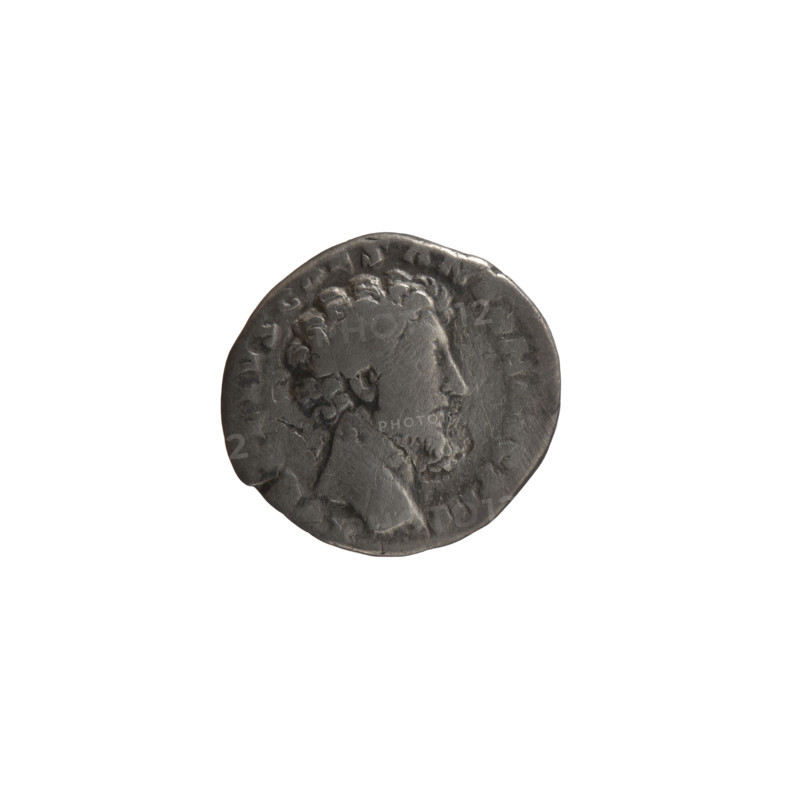 Denarius, Marcus Aurelius (121–180; Roman emperor 161–180), caesar 139–161; issuer: Antoninus Pius (86–161; Roman emperor 138–161); Marcus Aurelius (heir to the throne, 138–161) — iconography: caducei, scepters, personifications, Felicitas. Obverse: head of young Marcus Aurelius without a cap to right, inscription LIVS CAES ANTON AVG PII F circumferential. Reverse: Felicitas standing left, holding a caduceus in her right hand and a scepter in her left, inscription TR POT X-I-CO, II circumferential. Date: 156–157. Culture/place: Roman Empire, Rome. Object: coin (denarius). Dimensions: diam. 16.5–17.5 mm, weight 3.20 g, axis 30°.