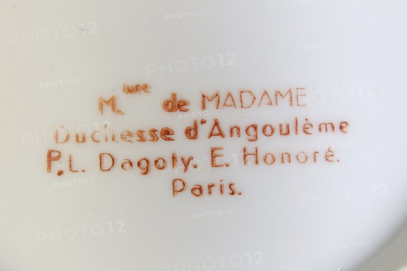 6 assiettes de la Manufacture de Dagoty (détail)