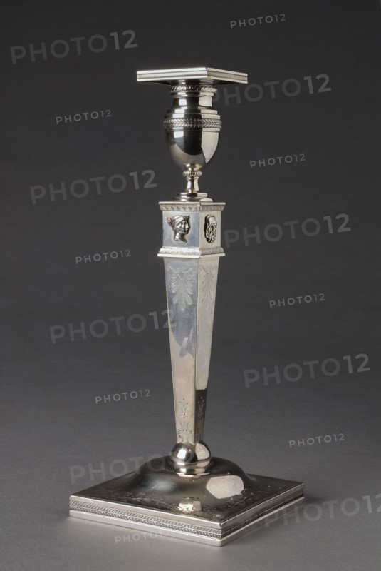 Flambeau en argent