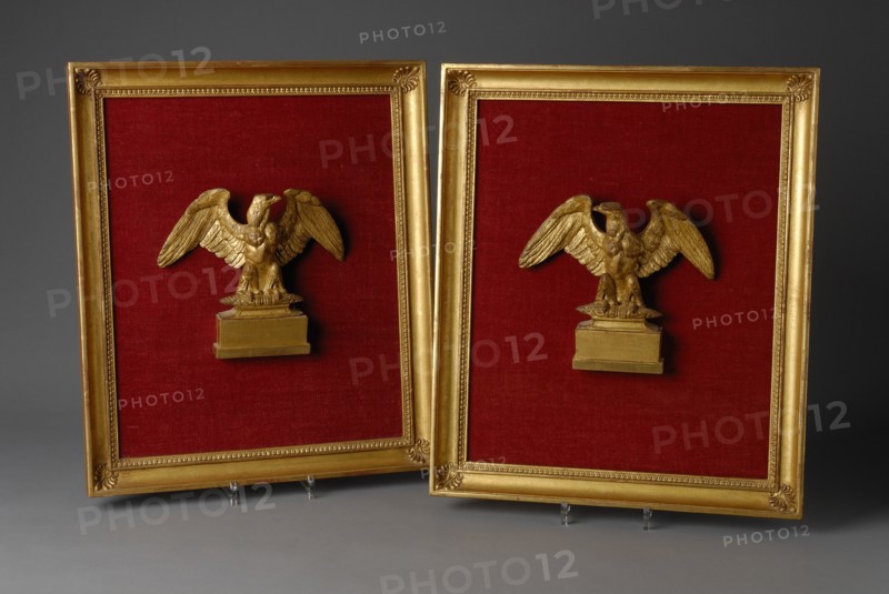 Paire d'aigles de parements