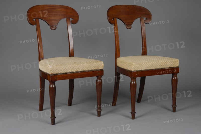 Paire de chaises provenant du château de Malmaison