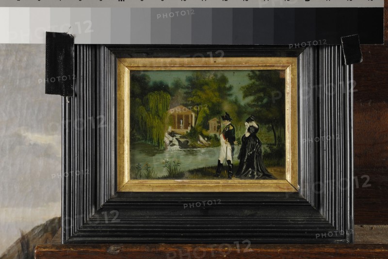L. Gordière "L'Empereur Napoléon Ier et la reine Hortense à la Malmaison en 1815"