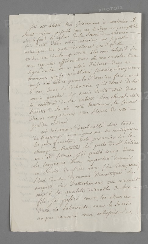 Lettre manuscrite de Louis-Nicolas Raoul