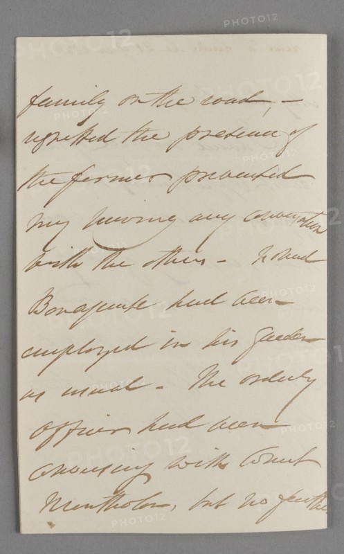 Autograph letter from General Hudson Lowe