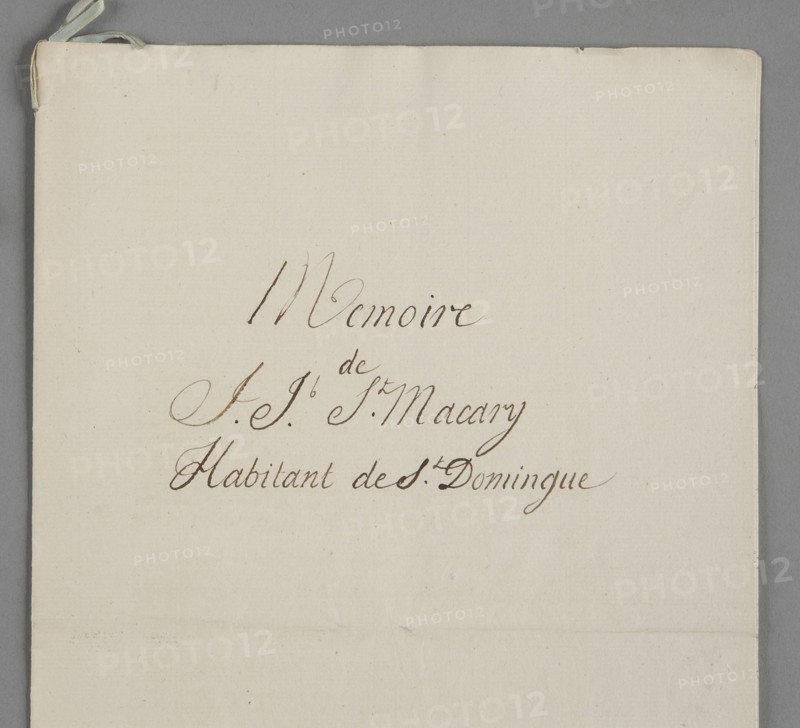 Mémoire de J-J Saint-Macary