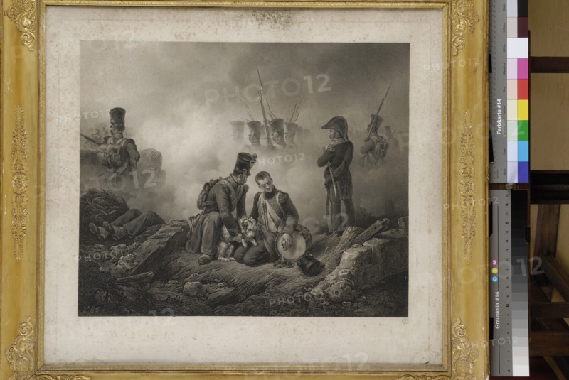 D'après Horace Vernet, "Le chien du régiment"