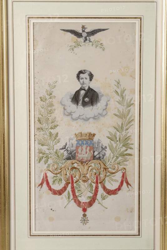 Allégorie du Prince Impérial aux Armes de la ville de Paris