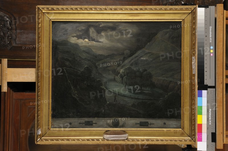 " Tombeau de l'Empereur Napoloén Ier à Sainte Hélène, peint sur les lieux"