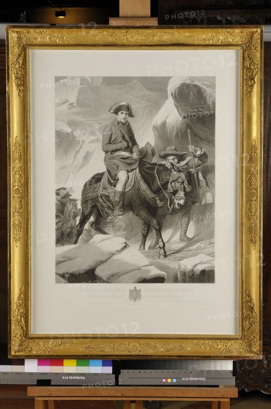 Paul Delaroche (d'après), " Le Général Bonaparte Franchissant les Alpes "