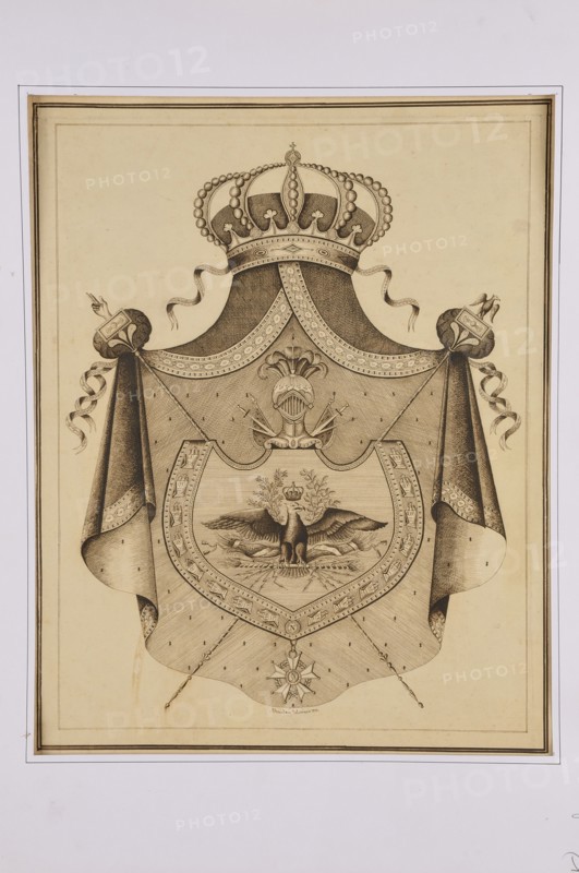 Chaulan. Armorial bearings project for the Emperor Napoléon 1st