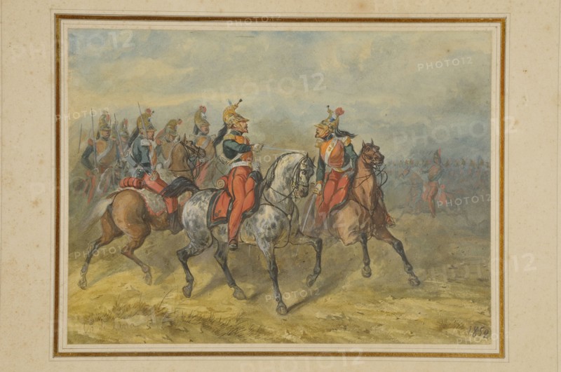 De Luna, "Cuirassier à la charge", 1852