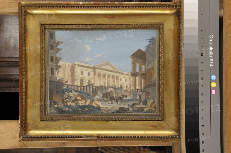 Pierre Antoine de Machy (attributed to), " The construction of the Academy of Surgery "