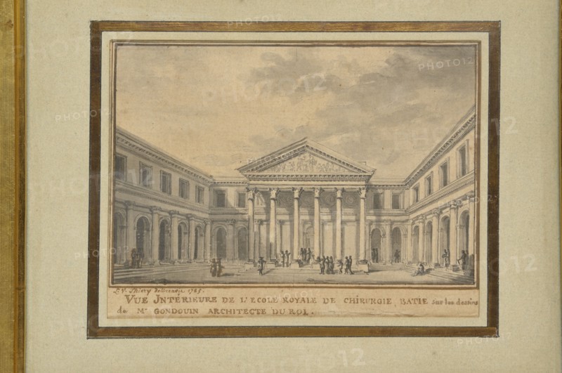 Thiery de Sainte-Colombe Luc Vincent, " Interior view of the Royal School of Surgery "