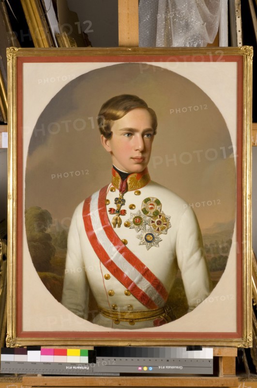 Kupelwieser (att.), Portrait of Franz Joseph 1st of Austria