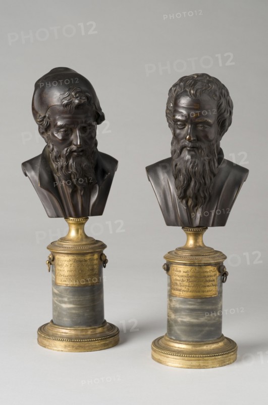 Busts of Hippocrates and Galien