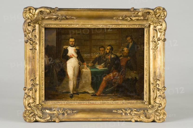 L'Empereur Napoléon 1er dictant ses ordres à ses officiers