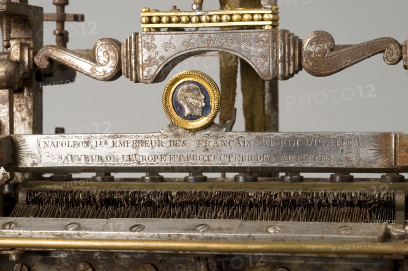 Miniaturisation d'un métier à tisser (détail), époque Premier Empire