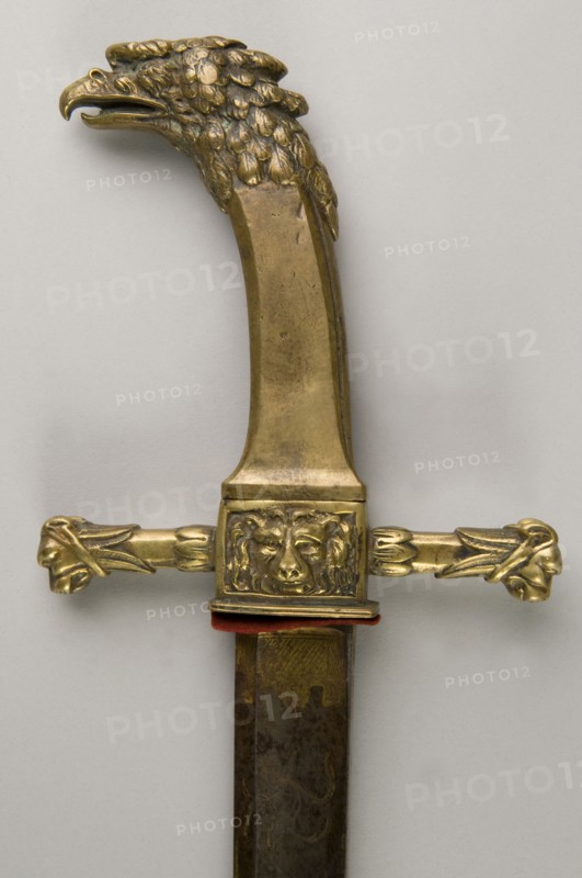 Détail de sabre de sapeur, époque 2nd Empire