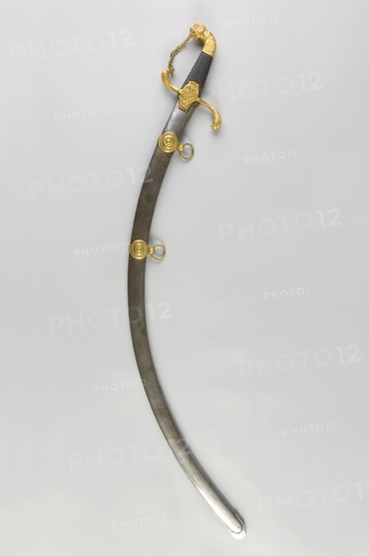 Light cavalry officer's sword, oriental style, First French Empire - French Restoration