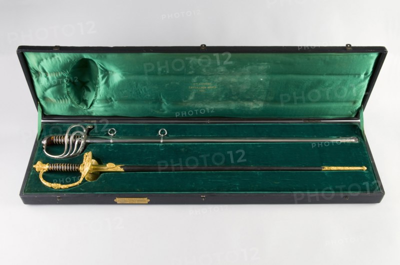 Ensemble d'épées offertes par le parti bonapartiste au Prince impérial Eugène Louis Napoléon Bonaparte pour ses 21 ans, Second Empire