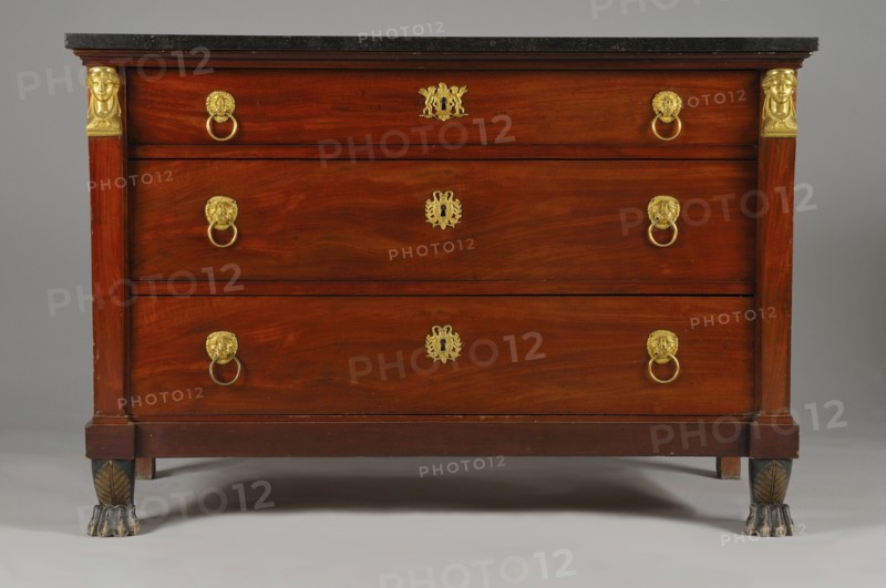 Commode en acajou, époque Empire