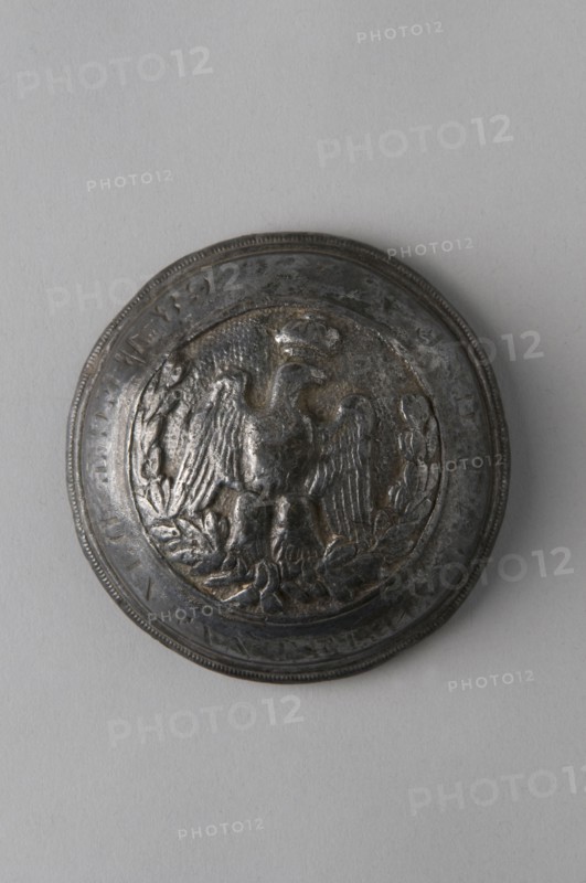Partie supérieure d'un pommeau de canne de tambour major, 1er Empire