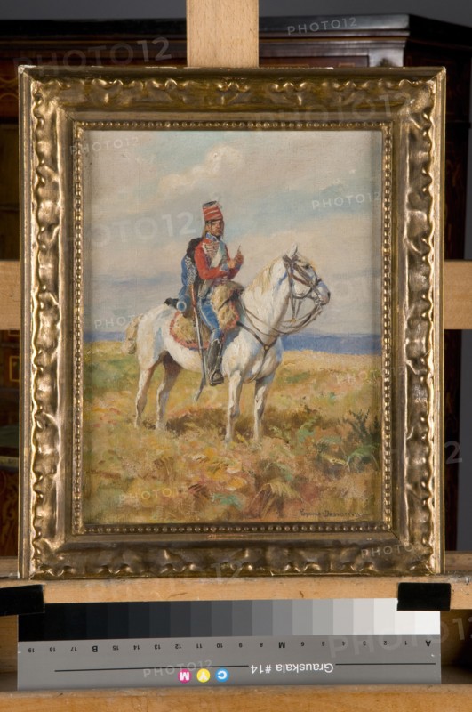 Desvareux, 'Le hussard à cheval' (The hussar on a horse), 1802