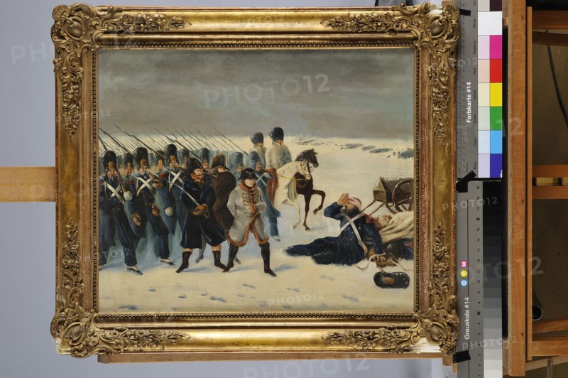 Napoléon durant la retraite de Russie