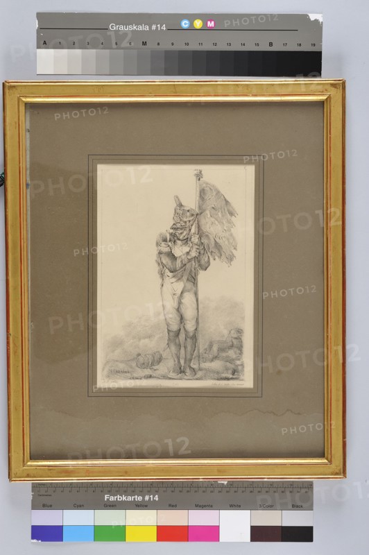 Nicolas Toussaint Charlet, Porte drapeau infanterie de ligne 1809