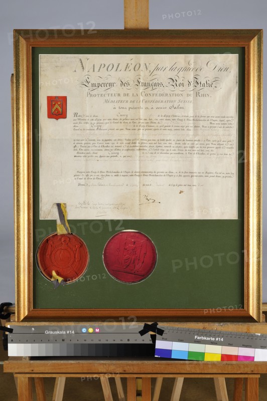 Brevet de titre d'officier de la Légion d'Honneur
