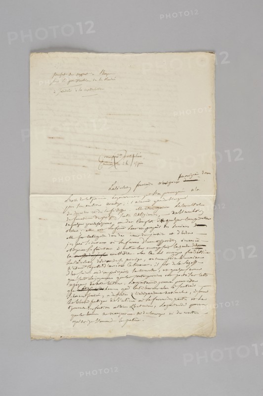 Joseph Fouché, Manuscrit autographe