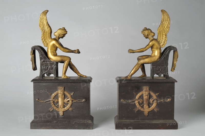 Paire de feux en bronze