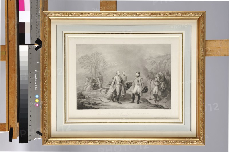 Antoine-Jean Gros (d'après), Entrevue de Napoléon et de François II après la bataille d'Austerlitz, 4 Décembre 1805