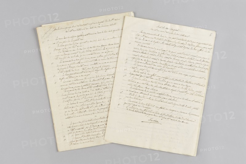Testament manuscrit de Napoleon Ier