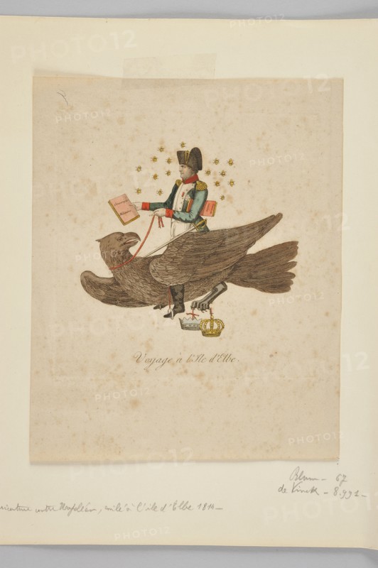Napoléon volant sur un aigle