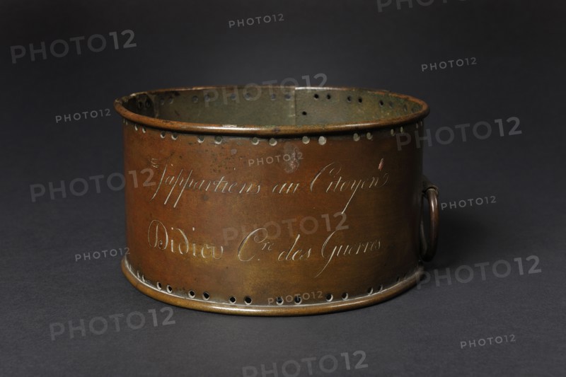 Collier de chien en cuivre, de la fin du 18e siècle