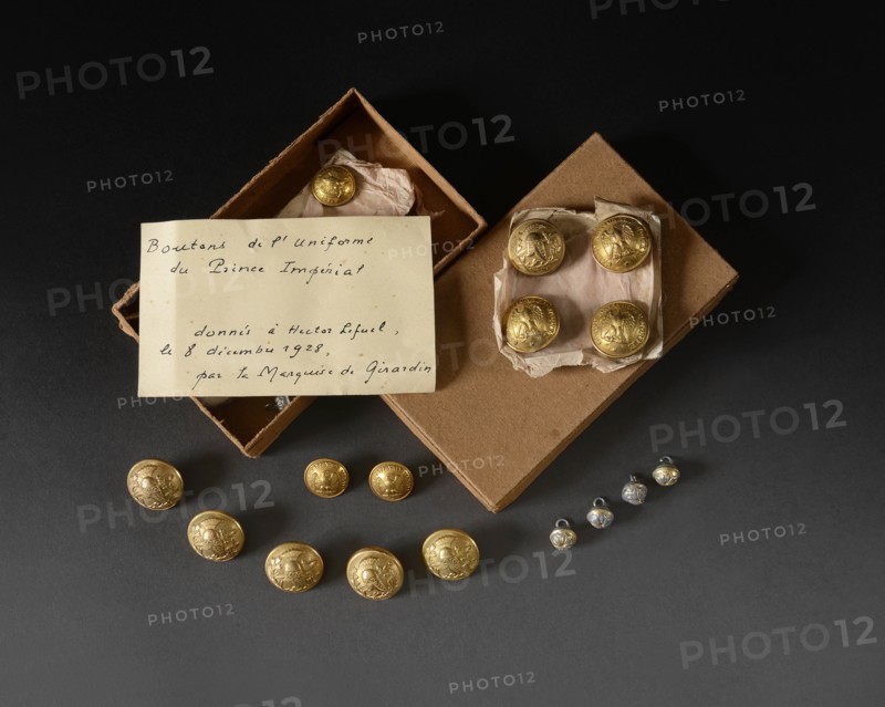 Boutons attribués au Prince Impérial