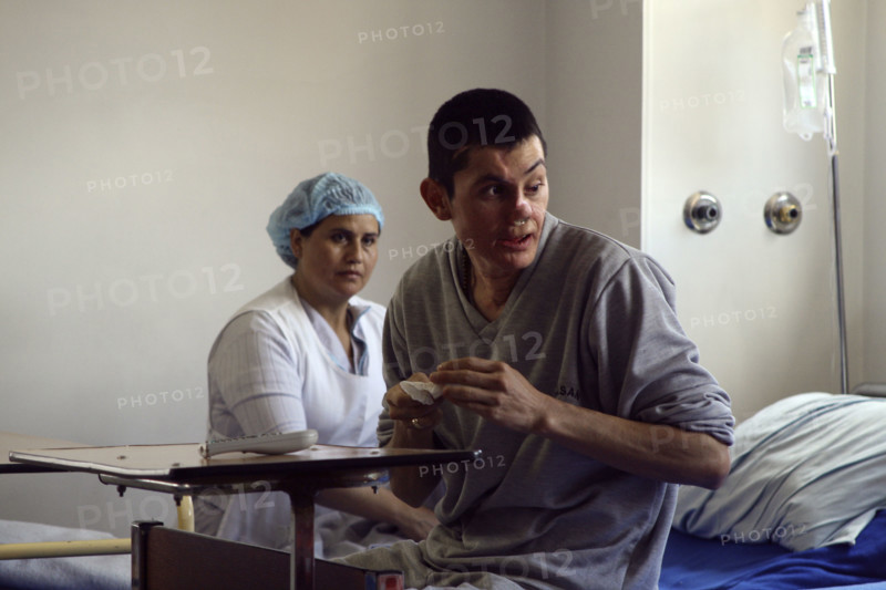 Injured Soldier In Bogota