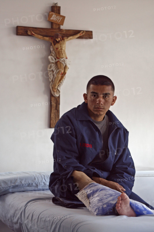 Injured Soldier In Bogota
