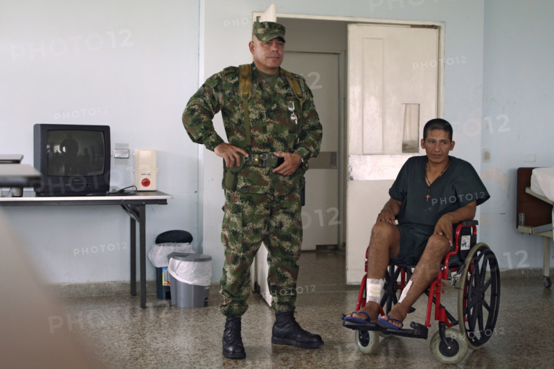 Injured Soldier In Bogota