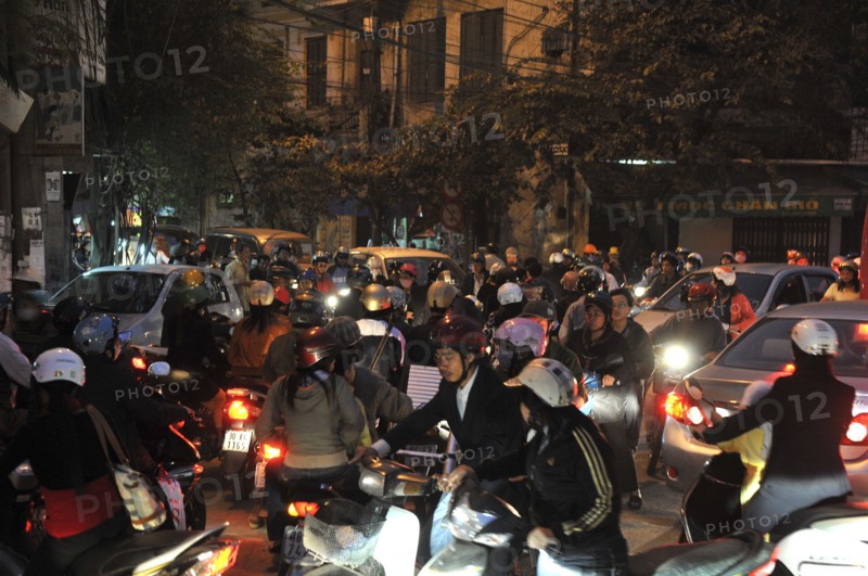 Vietnam Embouteillages Hanoi