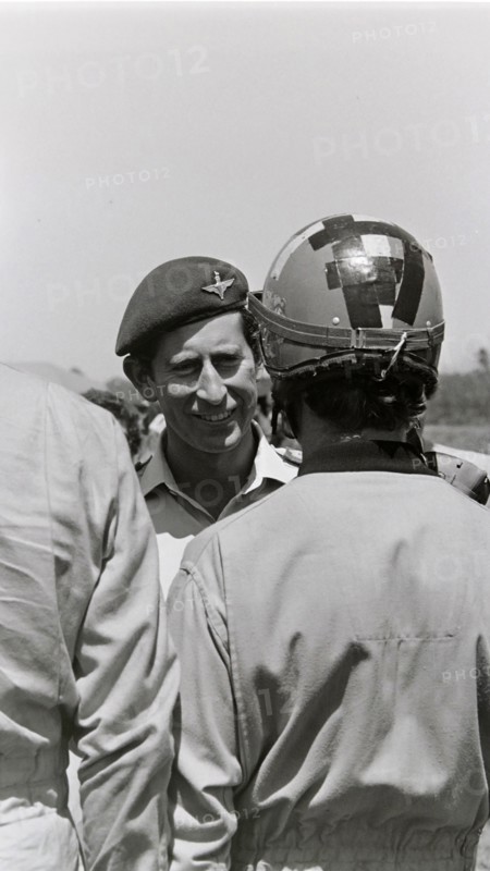 Prince Charles visits the French 11th Parachute Brigade