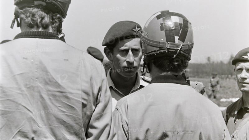 Prince Charles visits the French 11th Parachute Brigade