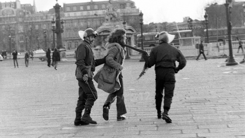 Anti-American demonstration, Paris, 1973