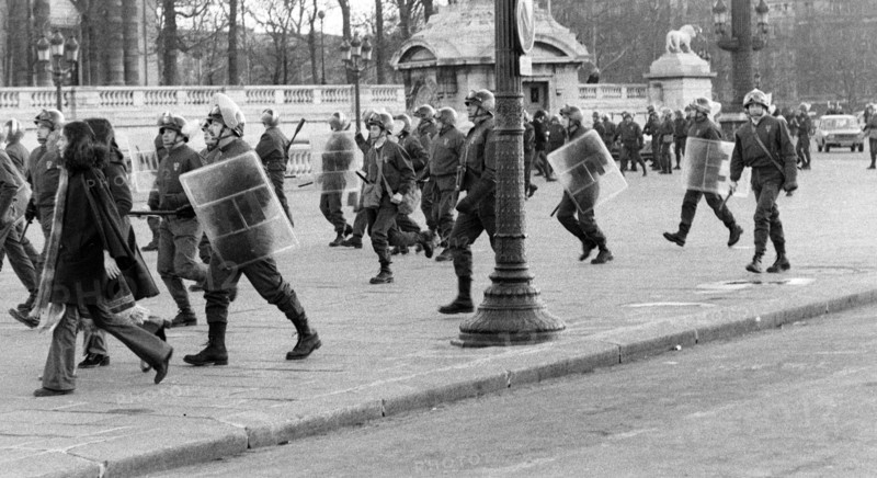 Anti-American demonstration, Paris, 1973