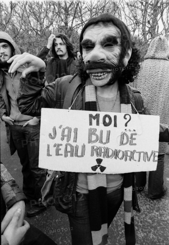 Anti-nuclear demonstration, Paris, 1973