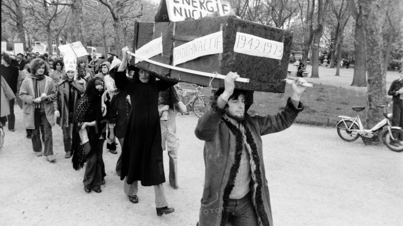 Anti-nuclear demonstration, Paris, 1973